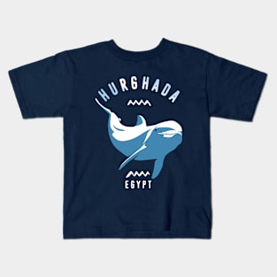 Swimming With Dolphin in Hurghada, Egypt - Scuba Diving Kids T-Shirt